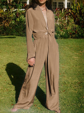 Load image into Gallery viewer, Elegant Long Sleeve Cardigan Trouser Women's Suit