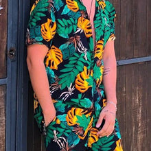 Load image into Gallery viewer, Men's Plant Printed Sports Short Sleeve Suit