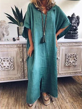 Load image into Gallery viewer, Casual Loose Solid Color Dress