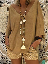 Load image into Gallery viewer, Casual Loose Solid Color Shirt Polka Dot Pants Two-piece Suit