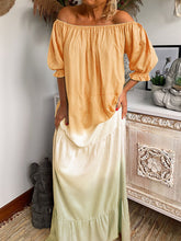 Load image into Gallery viewer, Retro Bohemian Loose Casual Tie Dye Dress