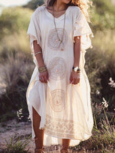 Load image into Gallery viewer, Boho V Neck Short Sleeve Dresses