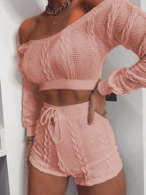 Load image into Gallery viewer, Round Neck Long Sleeve Knitted Sweater Man Suit