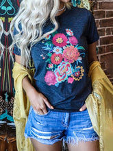 Load image into Gallery viewer, Fashion Casual Printed Round Neck T-shirt