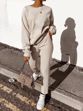 Load image into Gallery viewer, Pure Color Comfortable Sweater Suit