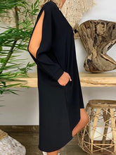 Load image into Gallery viewer, Fashion Open Long Sleeve V-neck Dress