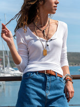 Load image into Gallery viewer, Casual Long Sleeve Button Collar Thin Blouses