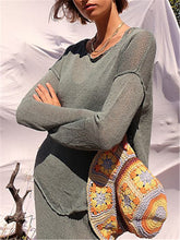 Load image into Gallery viewer, Solid Color Vest Suit Knitted Skirt