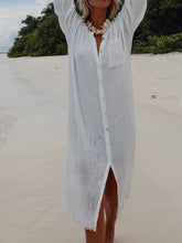 Load image into Gallery viewer, Fashion Casual Solid Color Shirt Dress