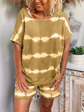 Load image into Gallery viewer, Simple Casual Loose Top Shorts Set