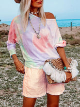 Load image into Gallery viewer, Tie-Dye Casual Shorts Suit