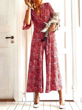 Load image into Gallery viewer, Bohemian Retro Casual Loose Floral Top Pants Set