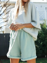 Load image into Gallery viewer, Casual Loose Striped Round Neck Two-piece Suit