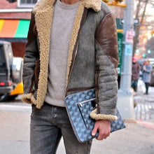 Load image into Gallery viewer, Men'S Autumn And Winter Solid Color Lapel Mid-Length Coat