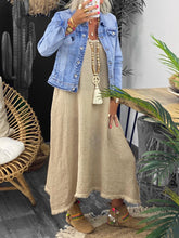 Load image into Gallery viewer, Fashion Casual Solid Color Suspender Dress