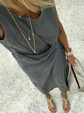 Load image into Gallery viewer, Fashionable Solid Color Casual Design Dress