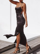 Load image into Gallery viewer, Fashion Suspenders Evening Dress