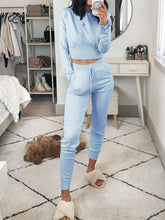 Load image into Gallery viewer, Simple Casual Loose Top Pants Knitted Suit