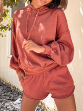 Load image into Gallery viewer, Fashion Casual Solid Color Hooded Two-piece Suit