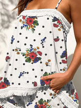 Load image into Gallery viewer, Bohemian Casual Loose Strap Tops Shorts Floral Suit