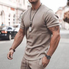 Load image into Gallery viewer, Men'S Casual Round Neck Short Sleeve Sports Suit