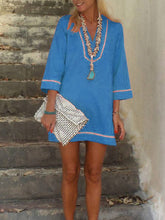 Load image into Gallery viewer, V-Neck Casual Dress