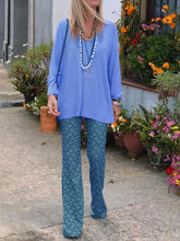 Load image into Gallery viewer, Elegant Casual Loose V-Neck Top Pants Set