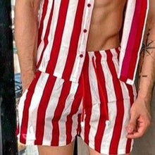 Load image into Gallery viewer, Men Casual Style Striped Two-Piece Suits