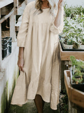 Load image into Gallery viewer, Fashion Casual Solid Color Midi Dress