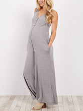 Load image into Gallery viewer, Maternity V-neck Vest Wide-leg Jumpsuit