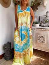 Load image into Gallery viewer, Bohemian Loose Casual Tie Dye Dress