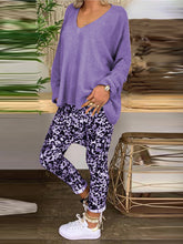 Load image into Gallery viewer, Fashionable Casual Loose Top Leopard Print Pants Suit