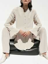 Load image into Gallery viewer, Casual Solid Color Loose Long Sleeve Top Trousers Two-piece Suit