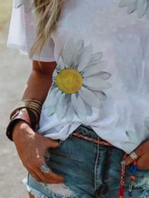 Load image into Gallery viewer, Casual Short Sleeve Scoop Neckline Shirts Tops