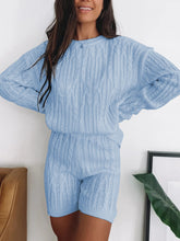 Load image into Gallery viewer, Simple Casual Loose Loungewear Knitted Suit