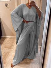 Load image into Gallery viewer, Simple Casual Loose Irregular Flowy Top Pants Set