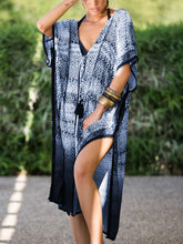 Load image into Gallery viewer, Bohemian Leopard Print Loose V-neck Casual Dress