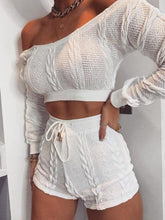 Load image into Gallery viewer, Round Neck Long Sleeve Knitted Sweater Man Suit