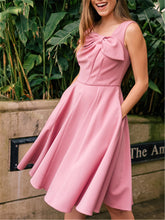 Load image into Gallery viewer, Monochrome Bow Decoration Dress