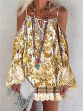 Load image into Gallery viewer, Romantic Vintage Bohemian Loose Strap Dress