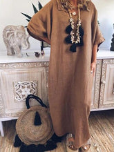 Load image into Gallery viewer, Casual Loose Solid Color Dress