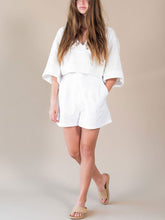 Load image into Gallery viewer, Simple Casual Loose V Neck Top Shorts Set