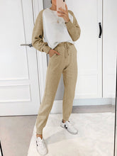 Load image into Gallery viewer, Casual Loose Color Matching Long-sleeved Two-piece Suit