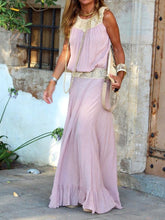 Load image into Gallery viewer, Bohemian Casual Loose Top Skirt Lace Set