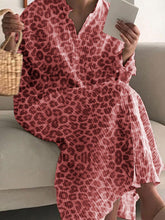 Load image into Gallery viewer, Fashionable Leopard Print Casual Dress