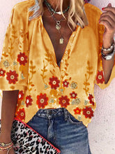 Load image into Gallery viewer, Romantic Idyllic Floral Shirt Top