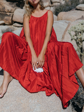 Load image into Gallery viewer, Summer Casual Sexy Backless Sling Loose Maix Dress