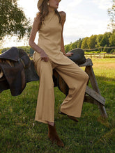 Load image into Gallery viewer, Graceful Sleeveless Top Slim Trousers Women's Suit