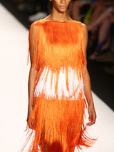 Load image into Gallery viewer, Sleeveless Strapless Fashion Fringed Evening Dress