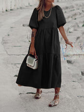 Load image into Gallery viewer, Casual Mid-length Sleeved Thin Maxi Dress